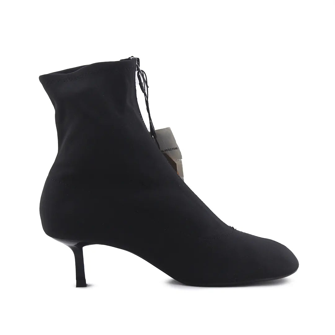 Zara Zipper Textile Ankle Boot