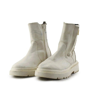 Zara Zipper Combat Ankle Boots - sundaybazar