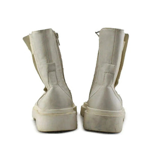 Zara Zipper Combat Ankle Boots - sundaybazar