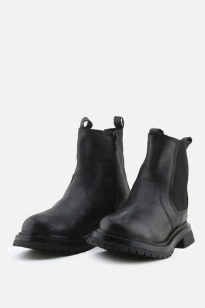 Zara Zipper Stretchable Chelsea Ankle Boots | 100% Authentic Leather - sundaybazar