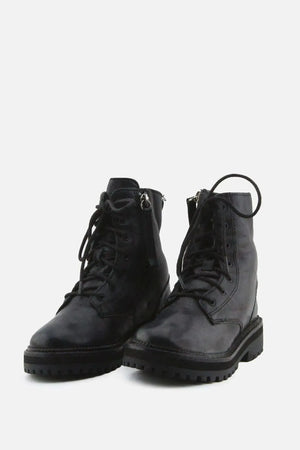 European Brand Zipper Laces Combat Ankle Boots | 100% Authentic Leather - sundaybazar