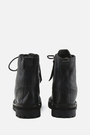 European Brand Zipper Laces Combat Ankle Boots | 100% Authentic Leather - sundaybazar