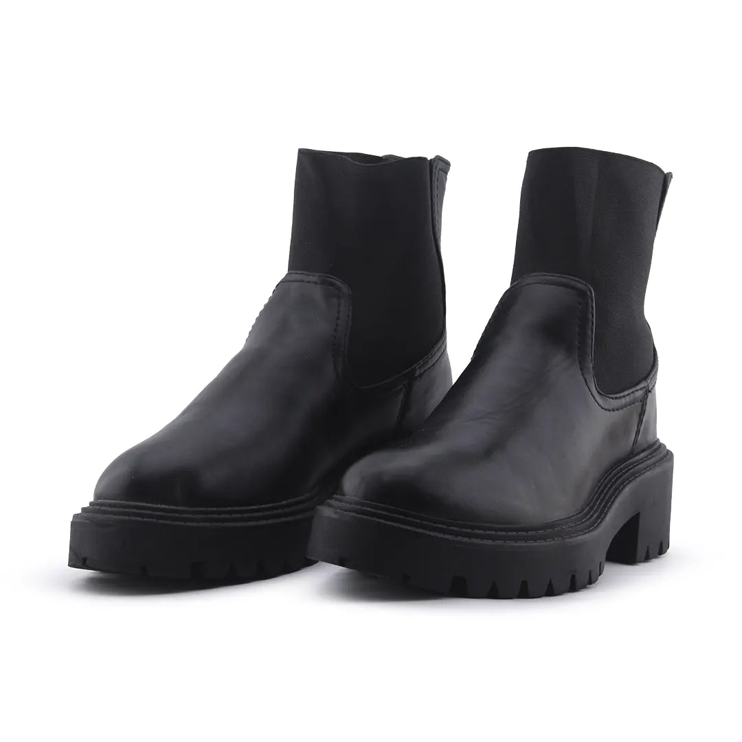 Stradivarius Stretchable Ankle Boot | 100% Authentic Leather