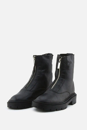 Zara Zipper Chelsea Ankle Boots | 100% Authentic Leather - sundaybazar