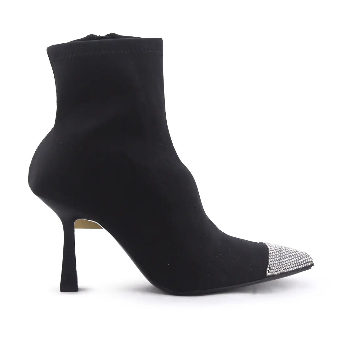 Zara Zipper Textile Ankle Boot