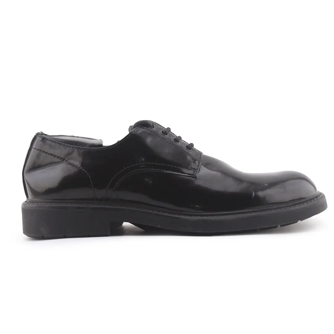 Lefties Black Shoe Edit. Lace Up Patent Shoes