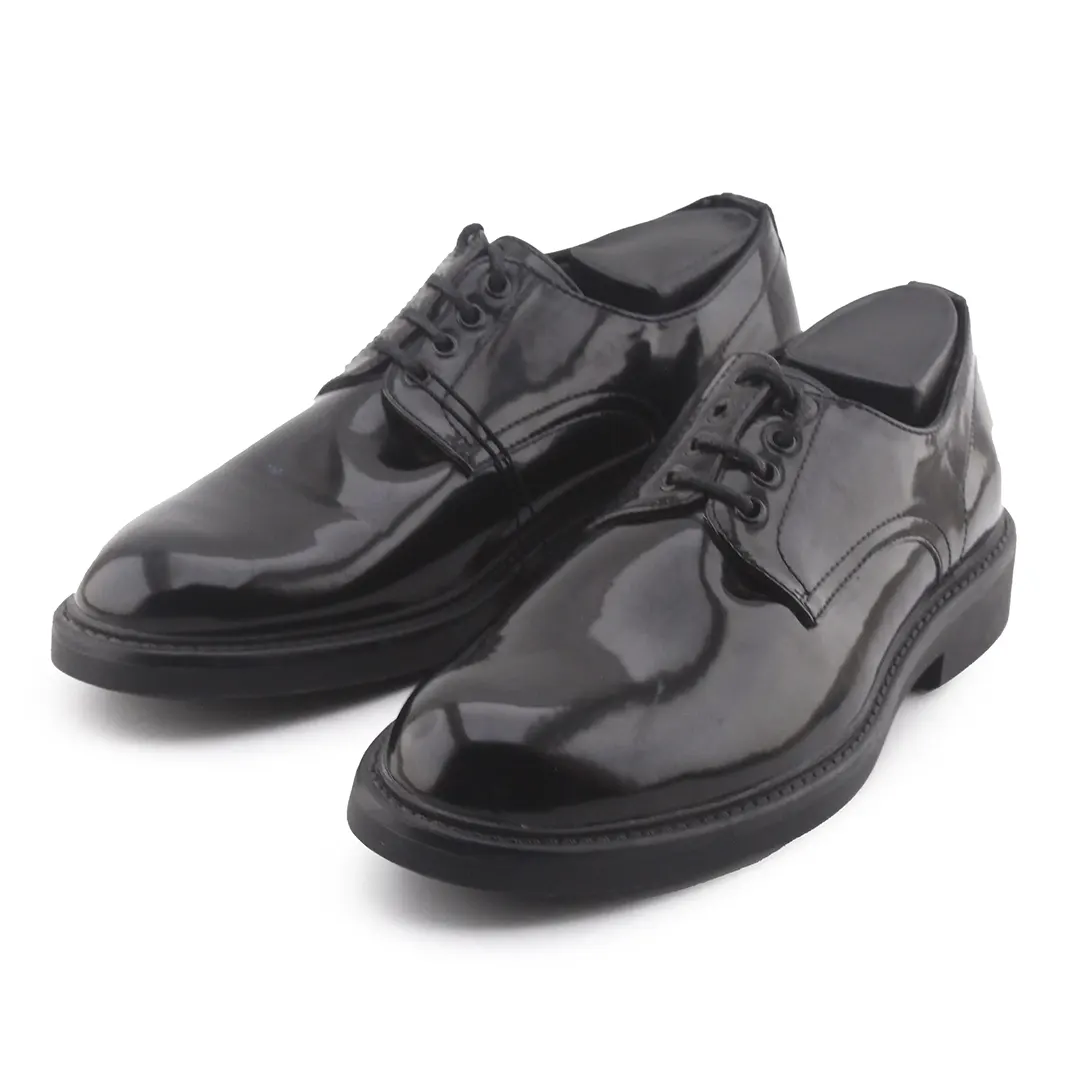 Lefties Black Shoe Edit. Lace Up Patent Shoes