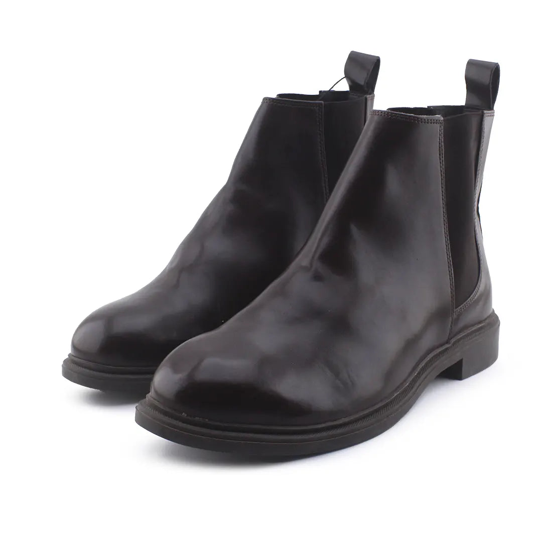 Zara Stretchable Chelsea Ankle Boots (100% Authentic Leather)