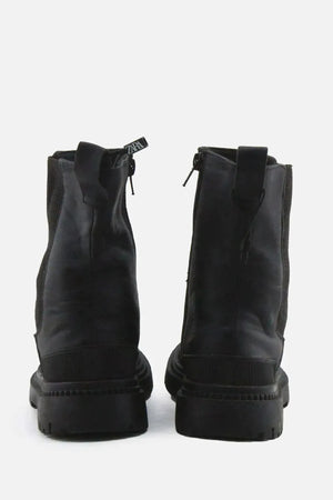 Zara Zipper Stretchable Chelsea Ankle Boots | 100% Authentic Leather - sundaybazar