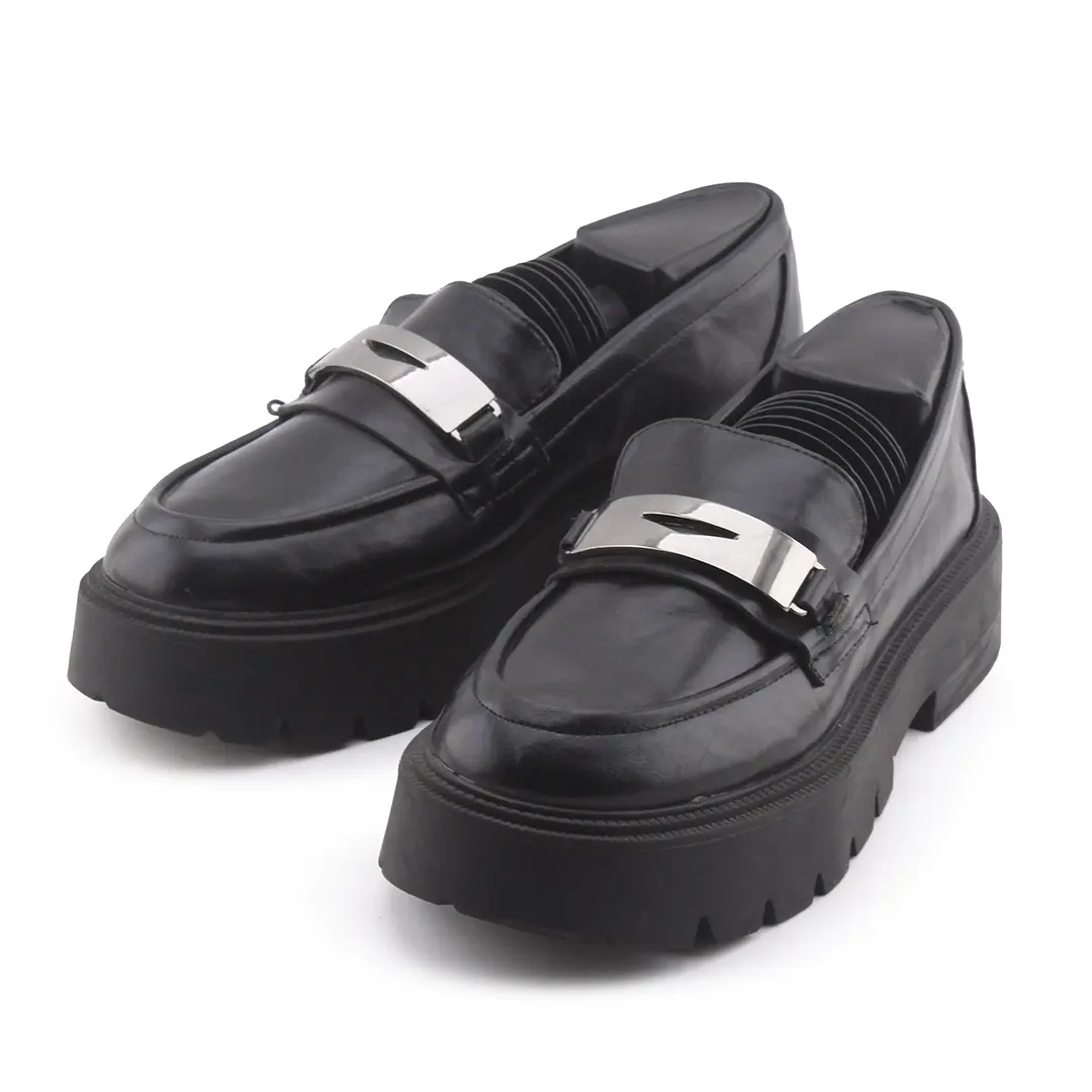 Bershka Lug Sole Metal Embellished Platform Shoes