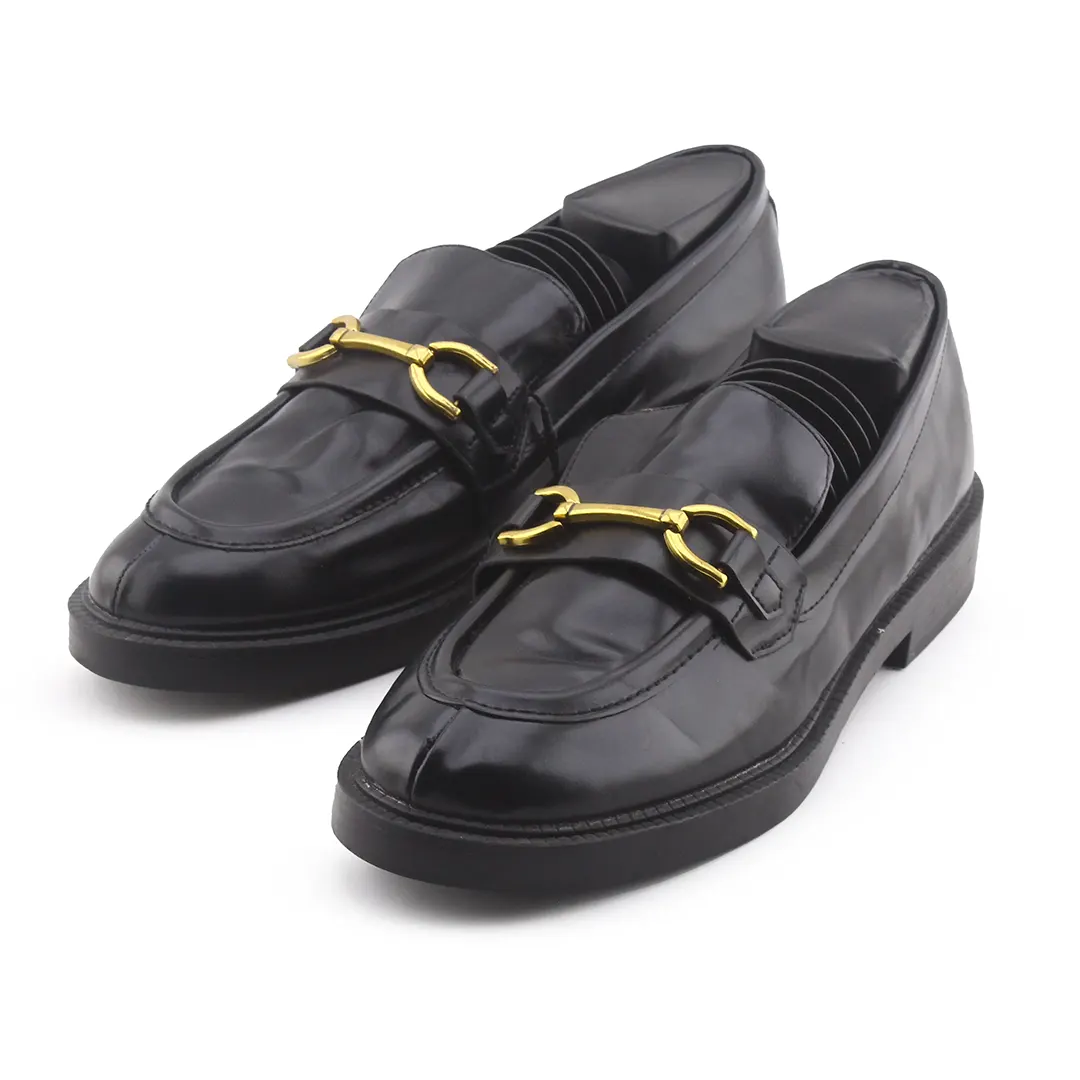 Zara Lug Sole Metal Embellished Moccasin