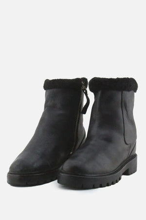Zara Zipper Chelsea Ankle Boots | 100% Authentic Leather - sundaybazar
