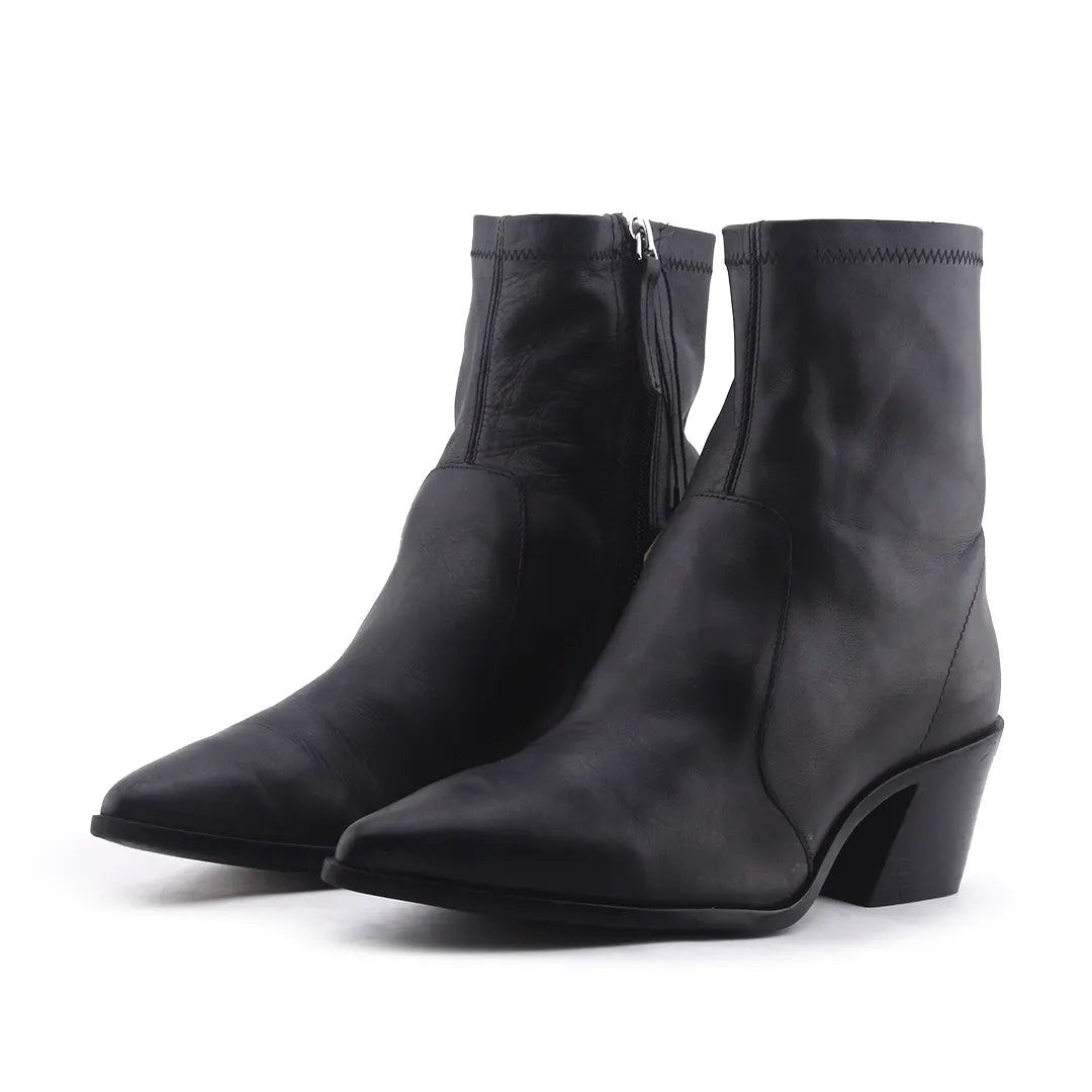 Zara Zipper Ankle Boot | 100% Authentic Leather