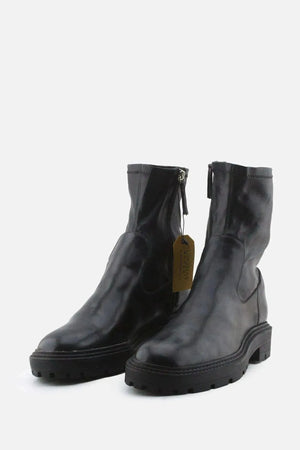Zara Zipper Chelsea Ankle Boots | 100% Authentic Leather - sundaybazar