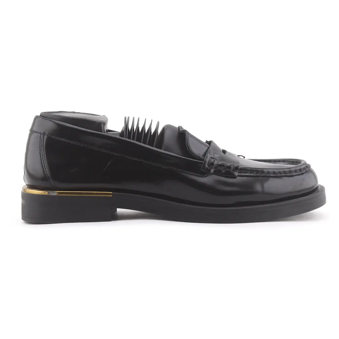 Massimo Dutti Penny Strap Patent Loafers