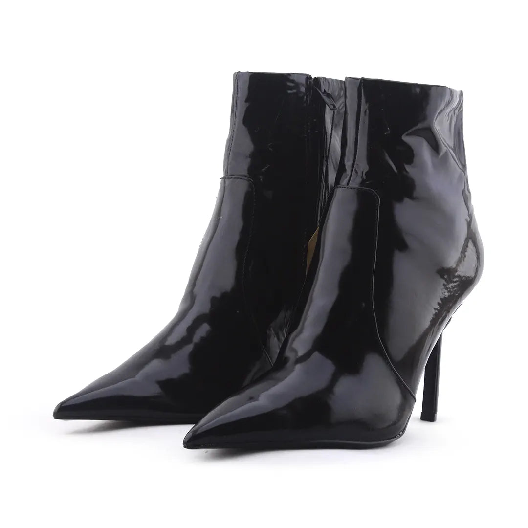 Zara Zipper Patent Ankle Boot
