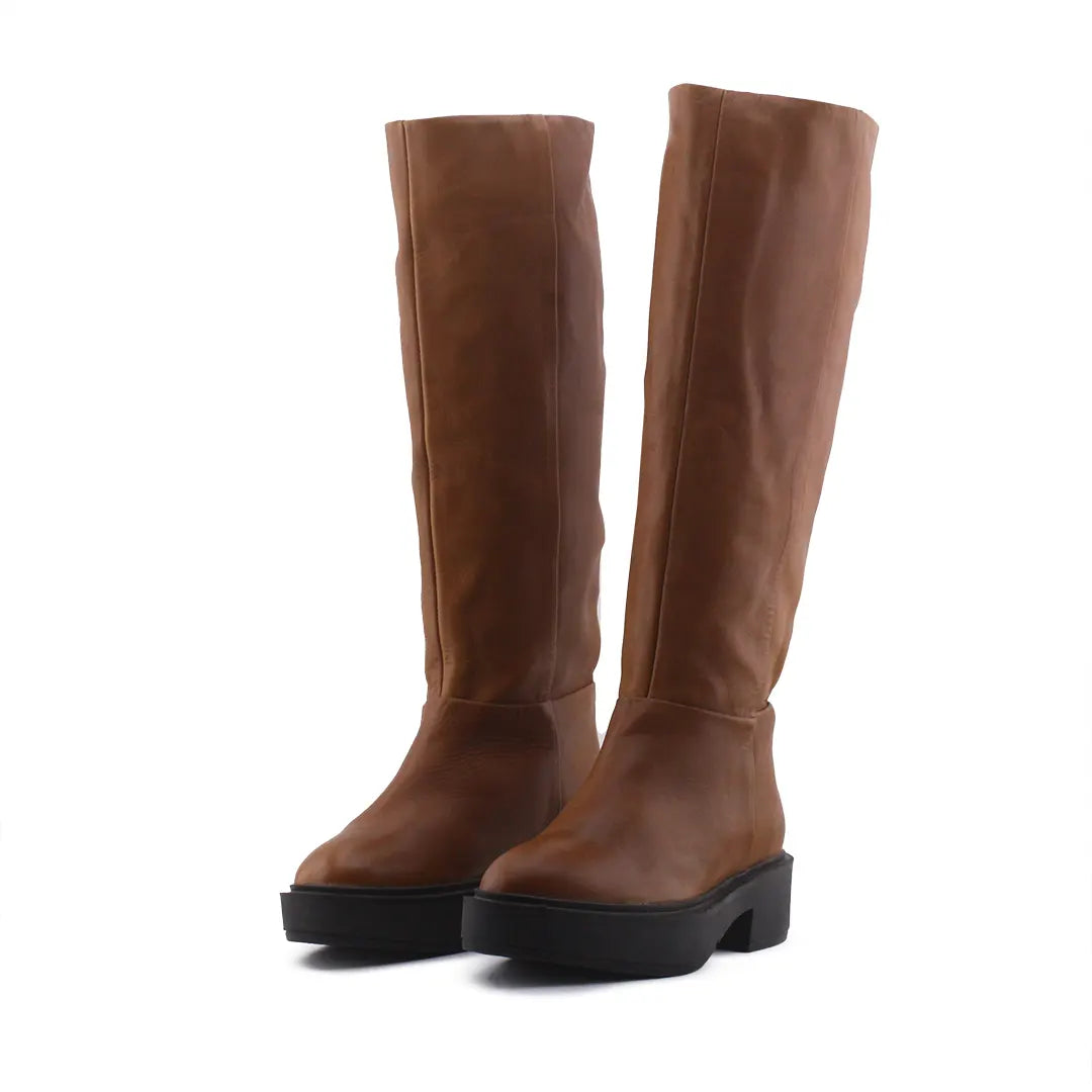Mango Knee High Boots (100% Authentic Leather)