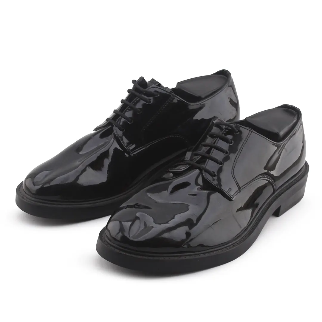 Zara Lace Up Pointed Toe Patent Leather Shoes