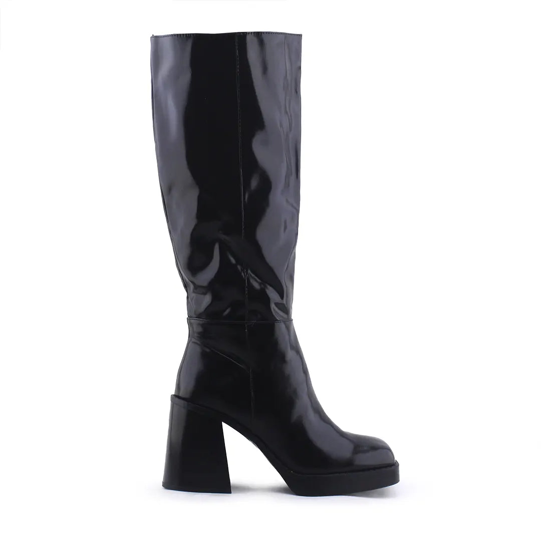 Stradivarius Zipper Knee High Boot | 100% Authentic Leather