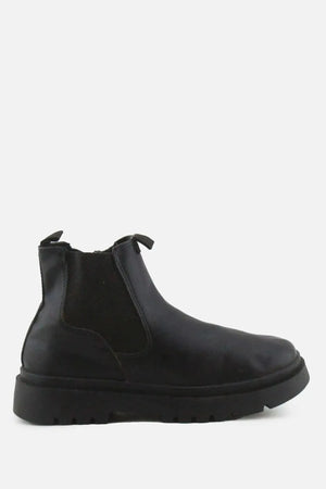 Zara Zipper Stretchable Chelsea Ankle Boots | 100% Authentic Leather - sundaybazar