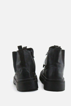 Zara Zipper Stretchable Chelsea Ankle Boots | 100% Authentic Leather - sundaybazar