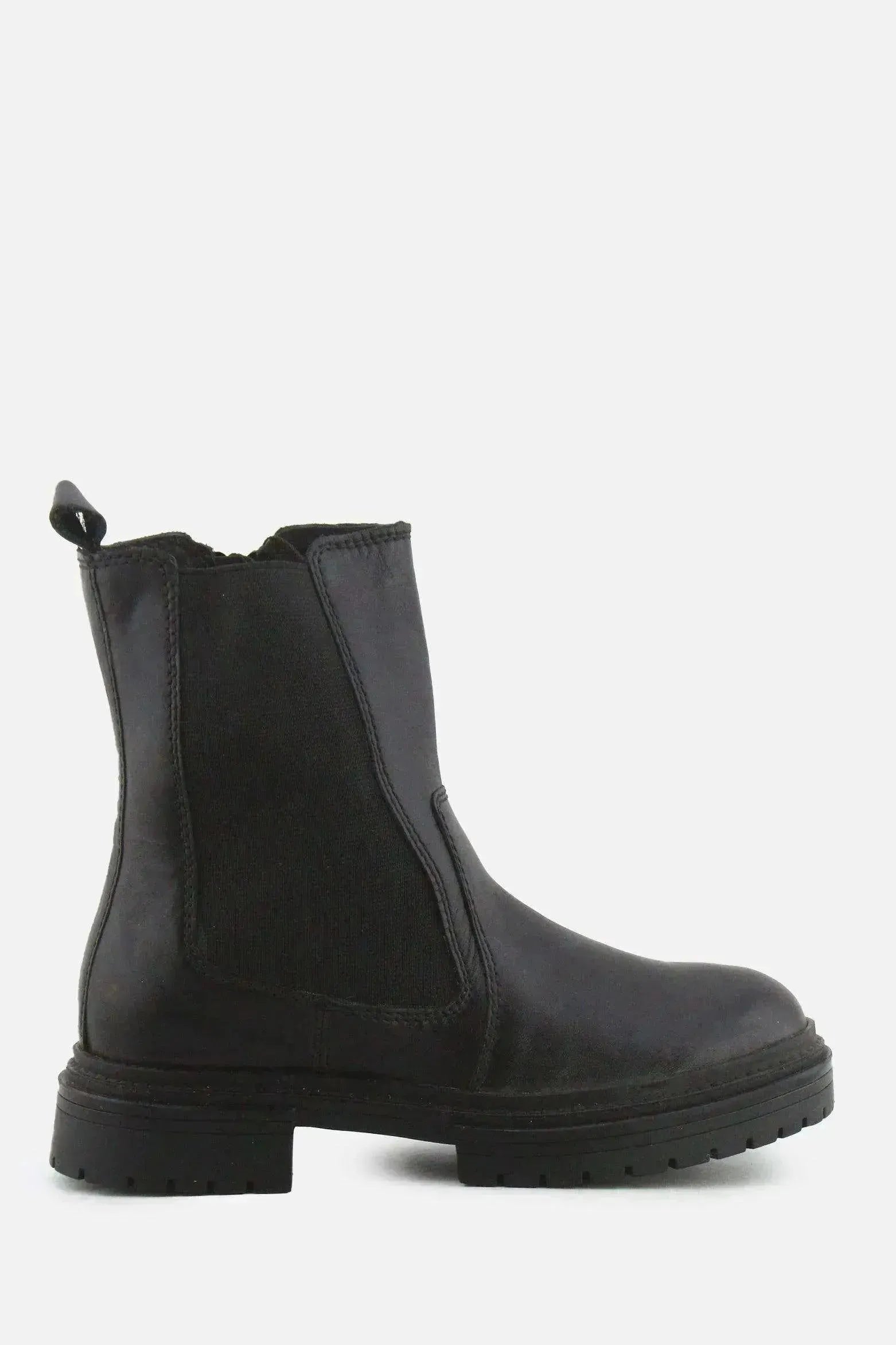 Zara Zipper Stretchable Chelsea Ankle Boots | 100% Authentic Leather - sundaybazar