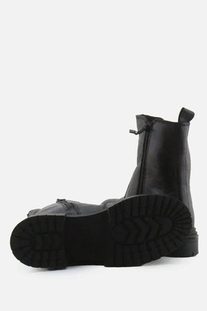 Zara Zipper Stretchable Chelsea Ankle Boots | 100% Authentic Leather - sundaybazar