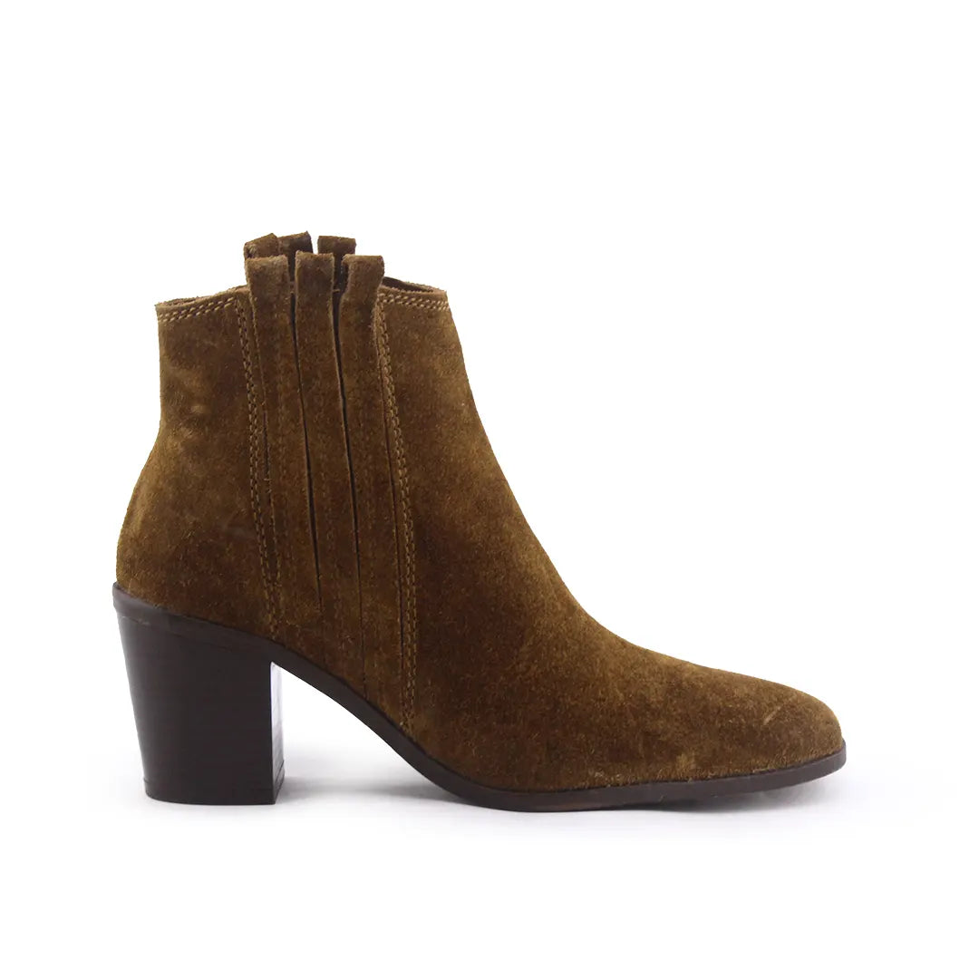 Mango Stretchable Suede Ankle Boot
