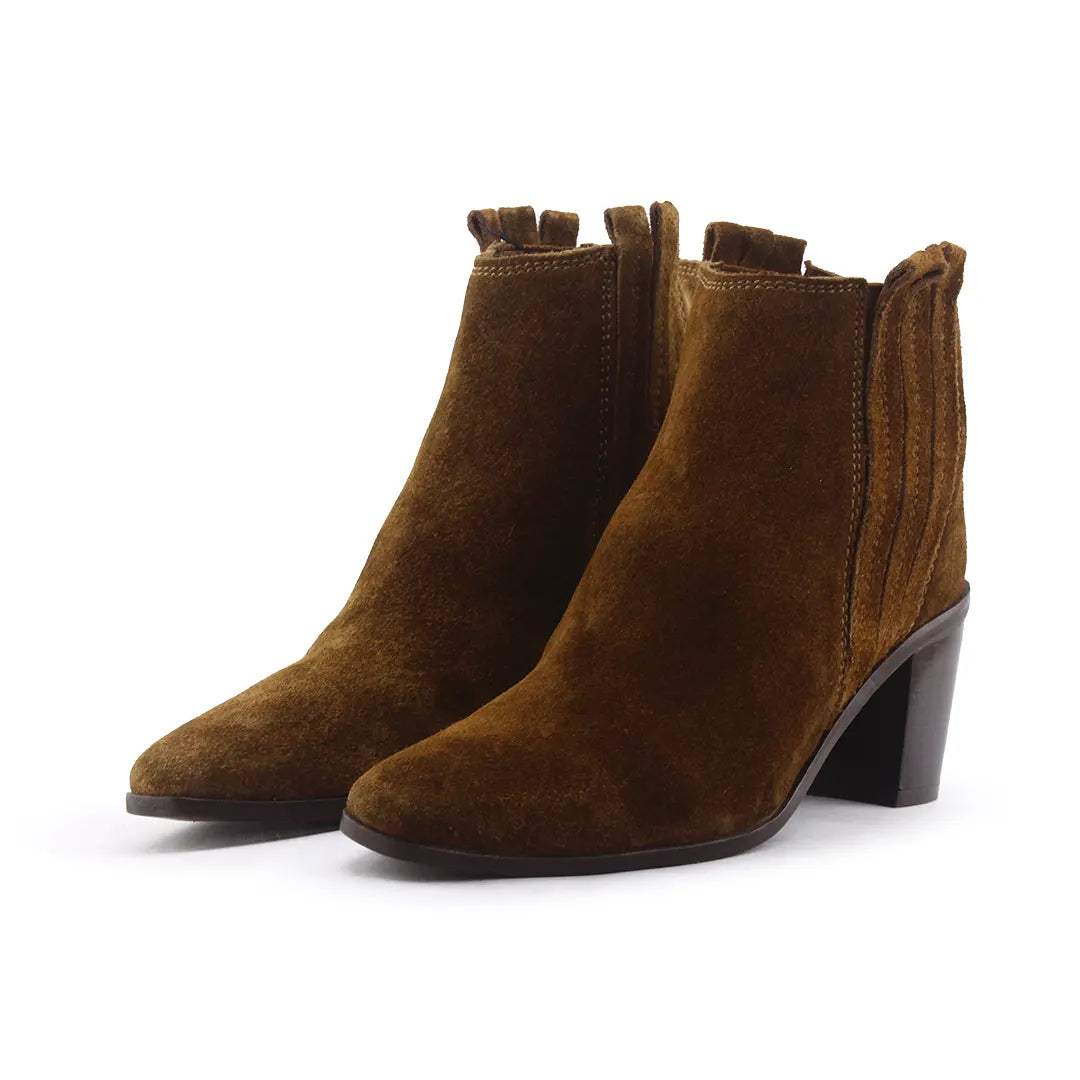 Mango Stretchable Suede Ankle Boot