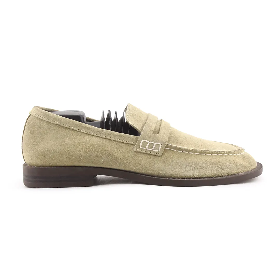 Zara Suede Penny Loafers