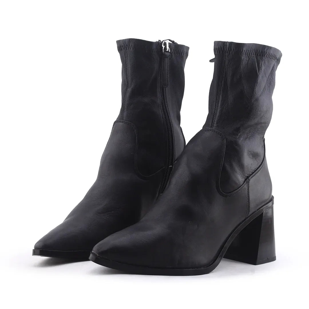 Zara Zipper Ankle Boot | 100% Authentic Leather