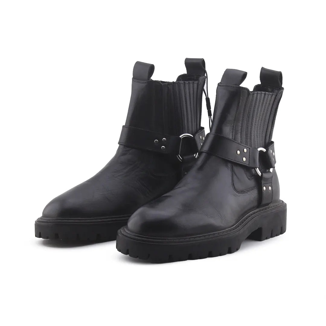 Zara Stretchable Chelsea Ankle Boots (100% Authentic Leather)