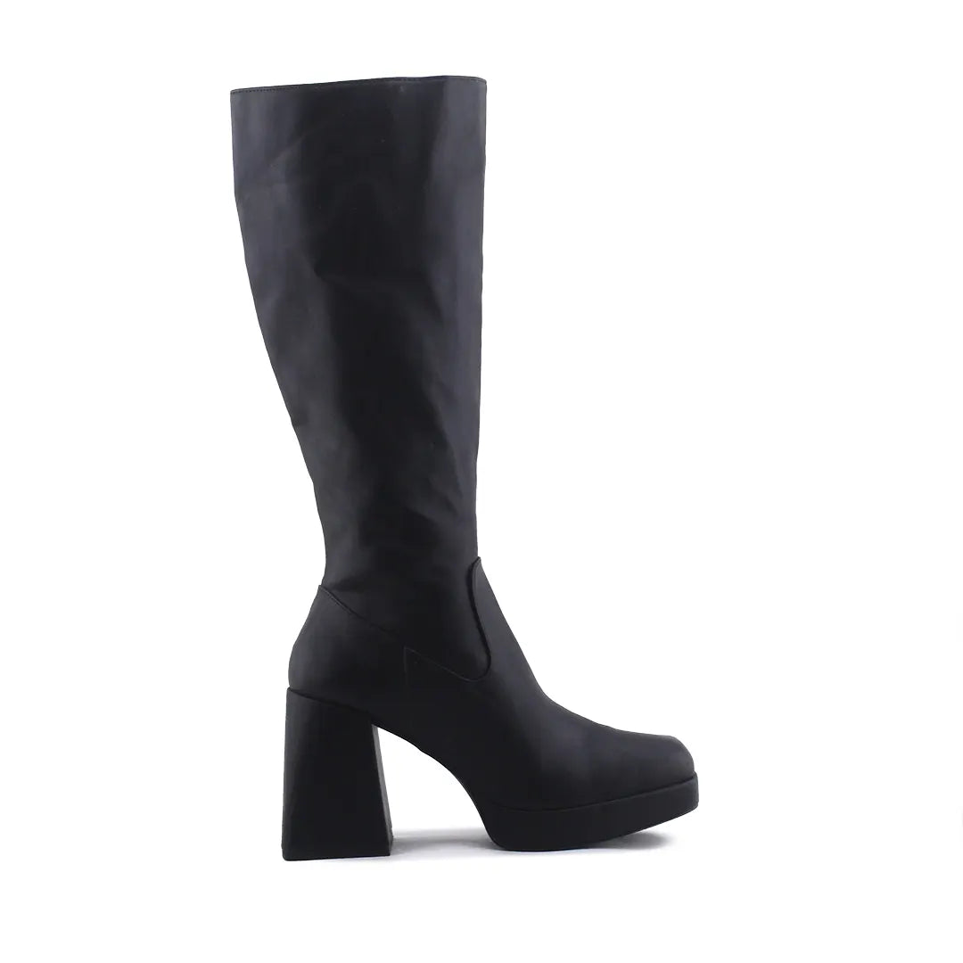 Pull & Bear Zipper Knee High Boot | 100% Authentic Leather