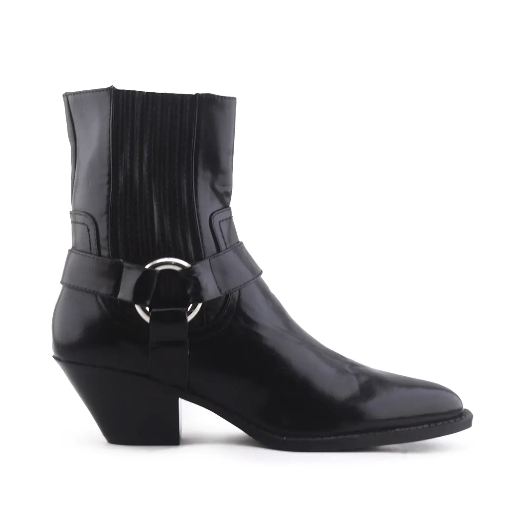 Zara Zipper Stretchable Ankle Boot | 100% Authentic Leather