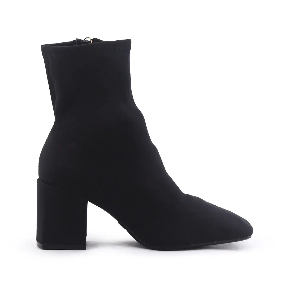 Zara Zipper Textile Ankle Boot