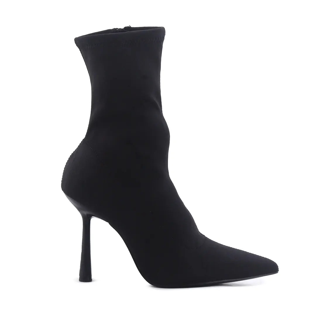 Zara Zipper Textile Ankle Boot