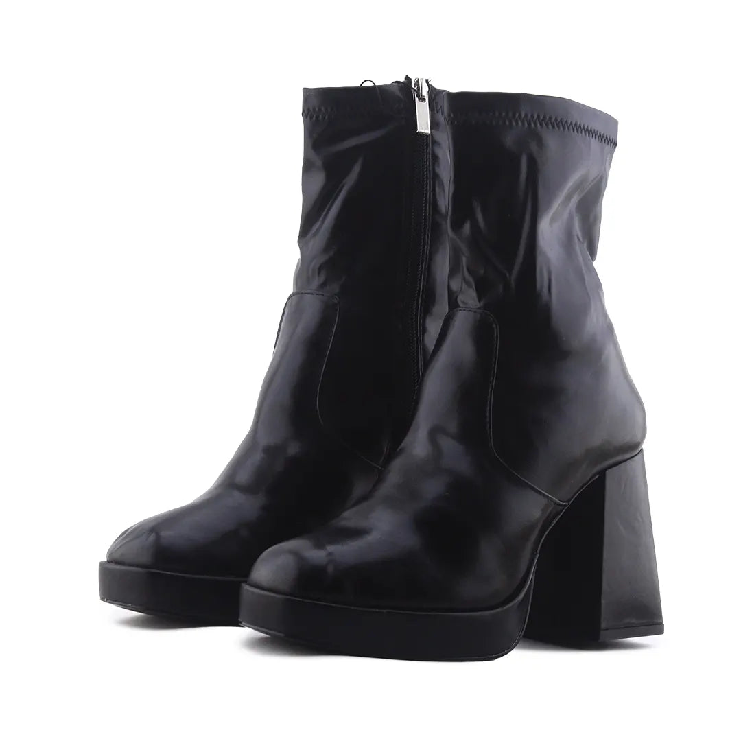 Pull & Bear Zipper Ankle Boot | 100% Authentic Leather