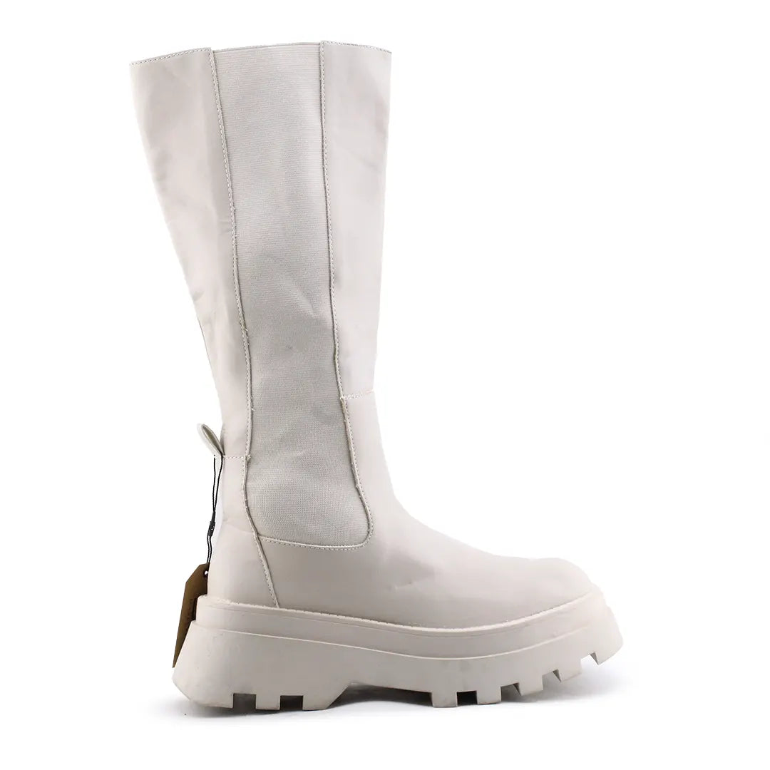 Pull & Bear Stretchable Knee High Boot | 100% Authentic Leather