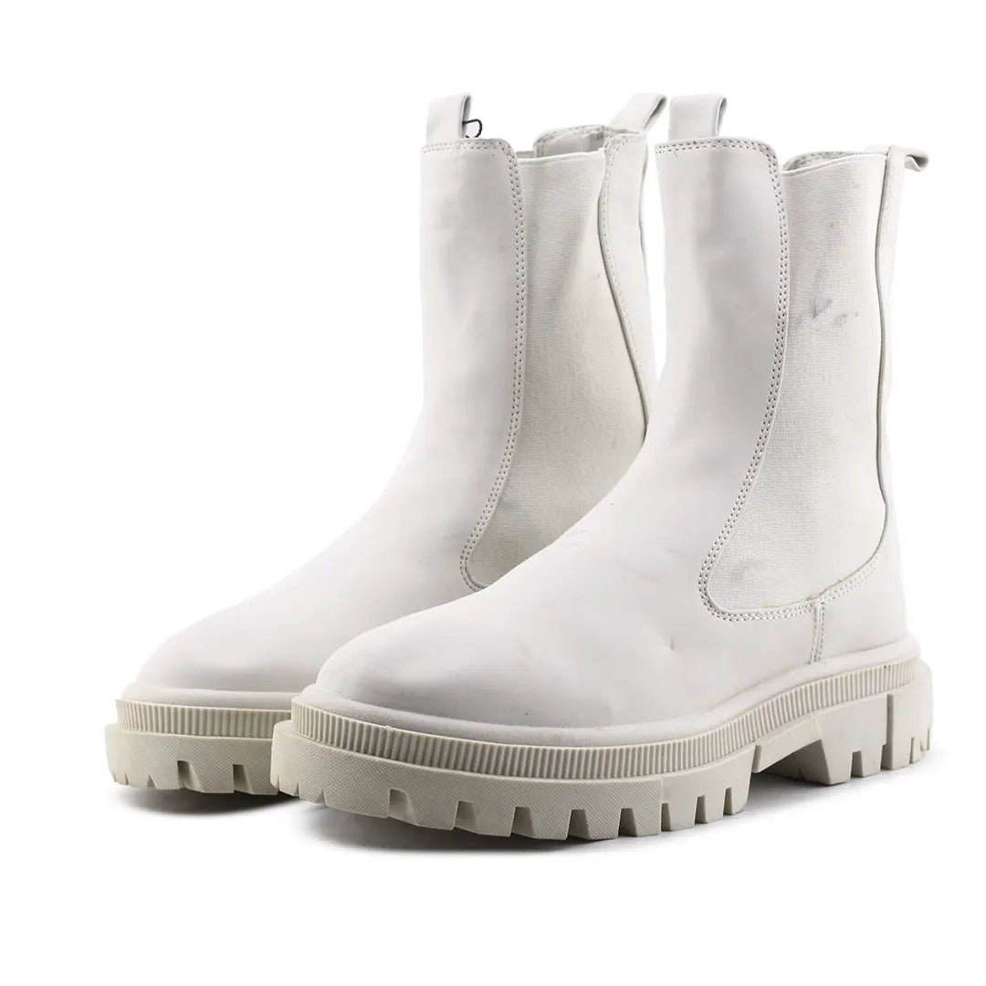 Bershka Stretchable Ankle Boot | 100% Authentic Leather
