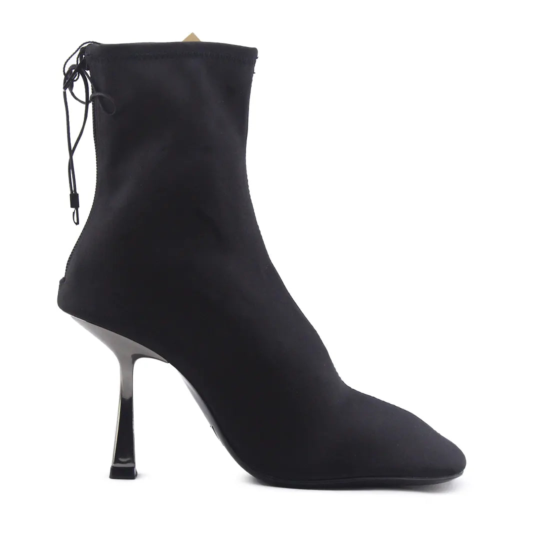 Zara Zipper Textile Ankle Boot
