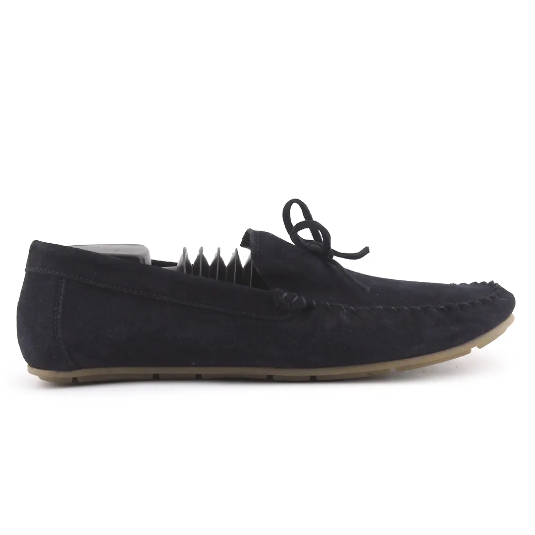 Zara Suede Penny Loafers