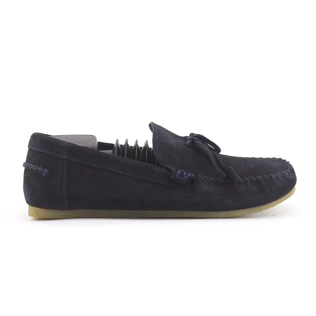 Zara Suede Penny Loafers