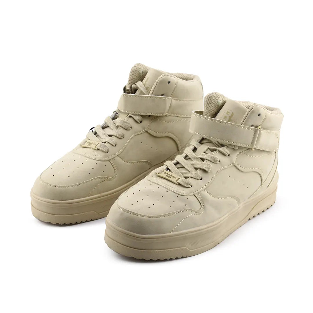 Bershka High Top Lace Up With Strap Shoes