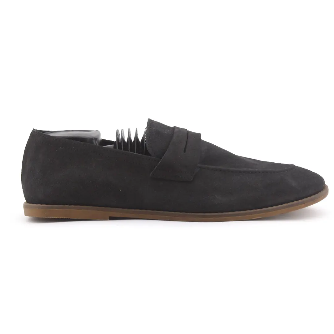 Zara Suede Penny Loafers