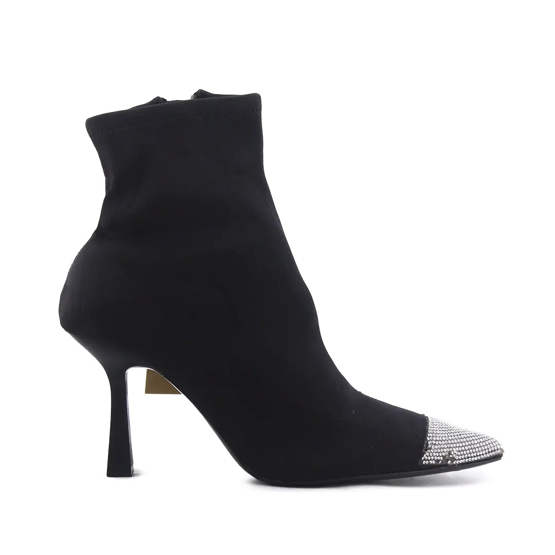 Zara Zipper Textile Ankle Boot