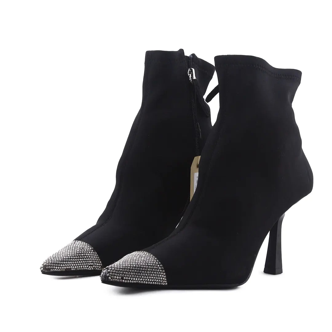 Zara Zipper Textile Ankle Boot