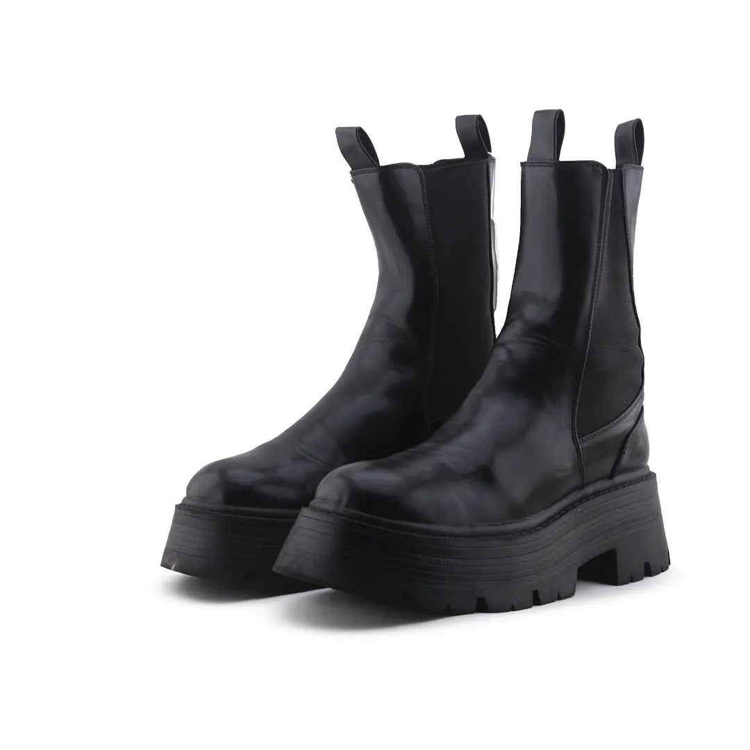Pull & Bear Stretchable Ankle Boot | 100% Authentic Leather