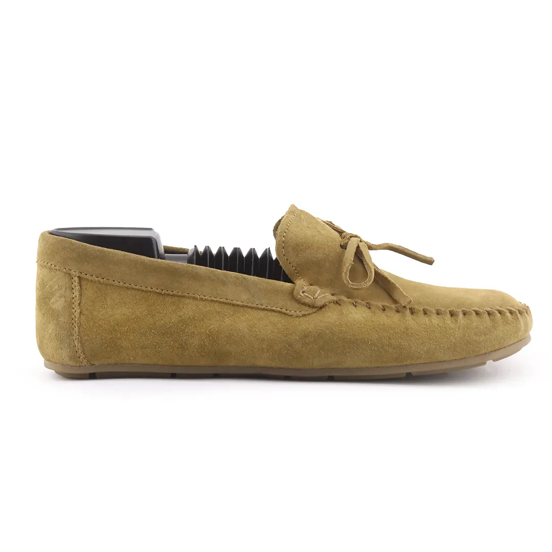 Zara Suede Penny Loafers