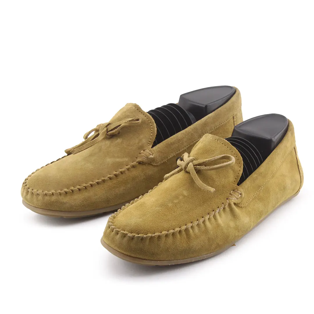 Zara Suede Penny Loafers