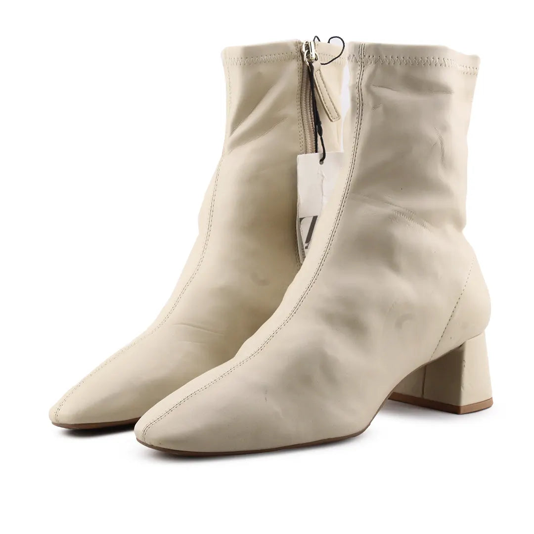 Zara Zipper Ankle Boot | 100% Authentic Leather